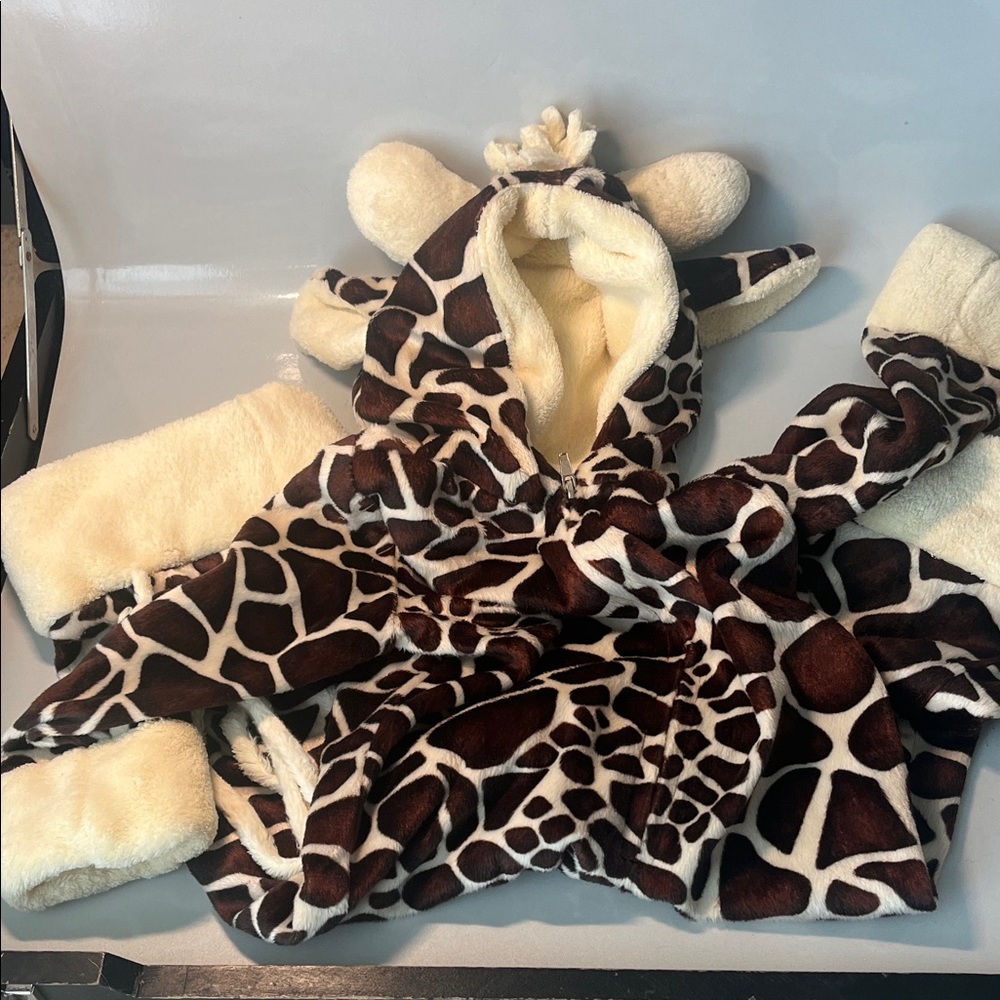 Giraffe Print Kids One Piece